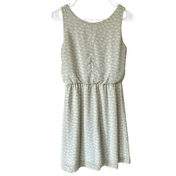 Needle & Thread Gray and Yellow Pattern Mini Dress Womens S - Picture 2 of 7